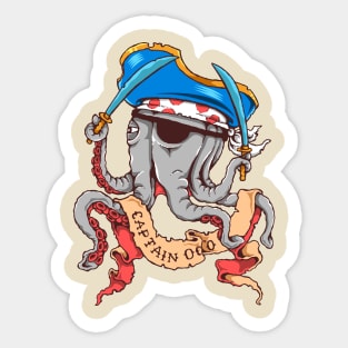 Captain Octo Sticker